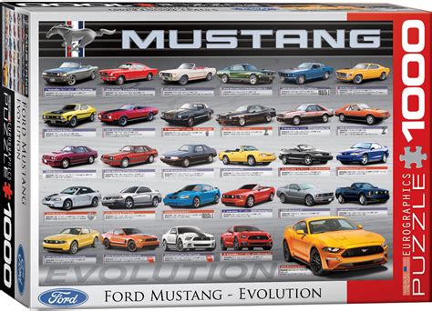 Ford Mustang Evolution 50th Anniversary 1000 Pieces Eurographics