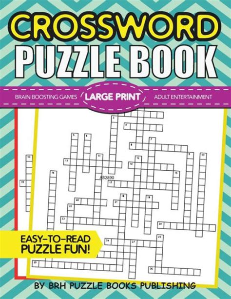 Crossword Puzzle Book Large Print Crossword Puzzle Books For Adults