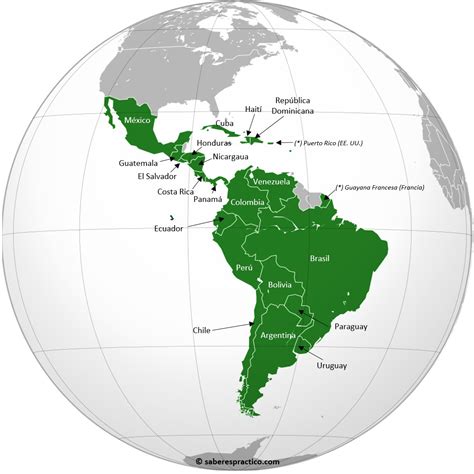 Banderas De Los Países De América Latina — Saber Es Práctico