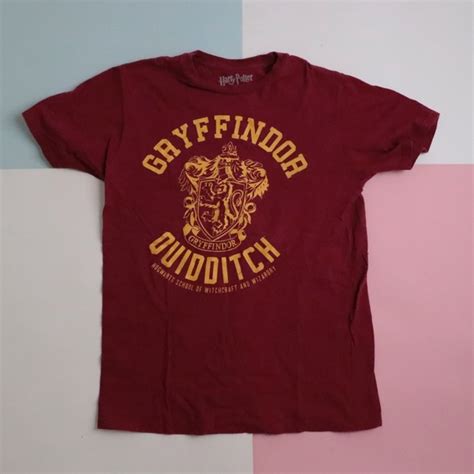 Warner Bros Shirts Gryffindor Quidditch Harry Potter Shirt Mens M