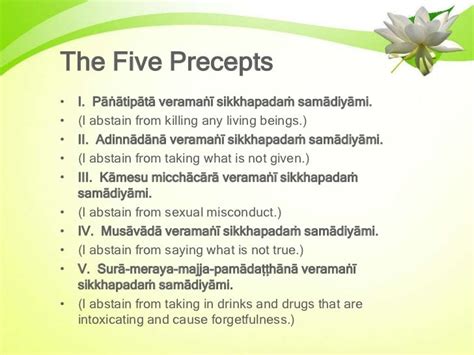The Five Precepts