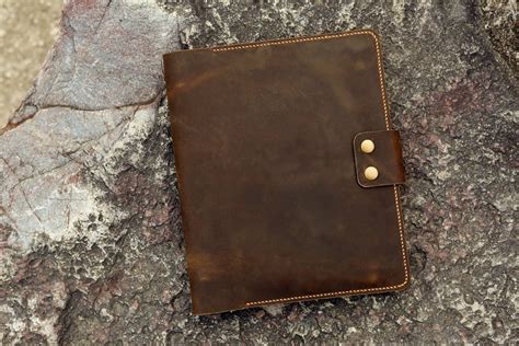 Personalized Leather 3 Ring Binder Portfolios With Pockets And Etsy Canada