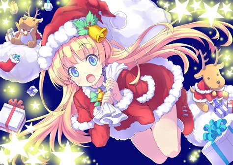 Download Anime Christmas Anime Christmas Hd Wallpaper By Kumakou