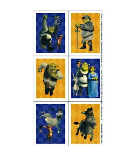 Shrek The Third Stickers 4 Sheets