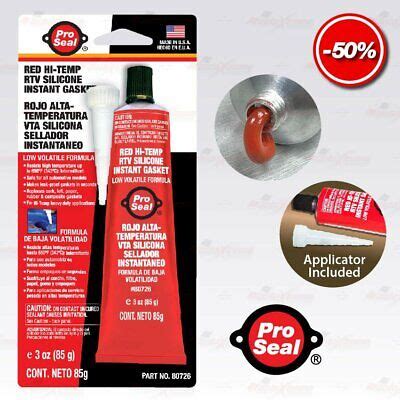 Pro Seal Red High Temp Silicone Sealant Adhesive Intake Exhaust