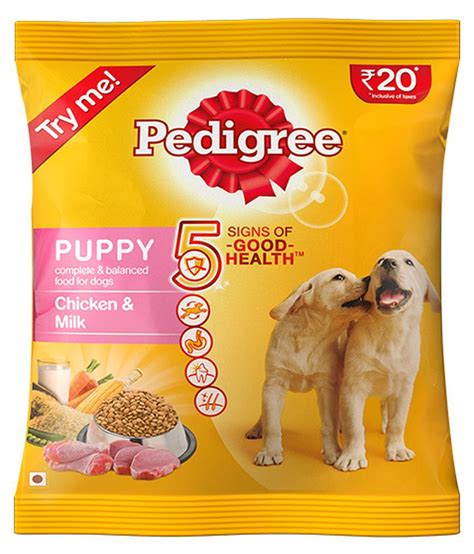 Best deal out of 3 for you ₱ 600.00. Pedigree (Puppy - Dog Food) Chicken & Milk, 100 gm Pouch ...