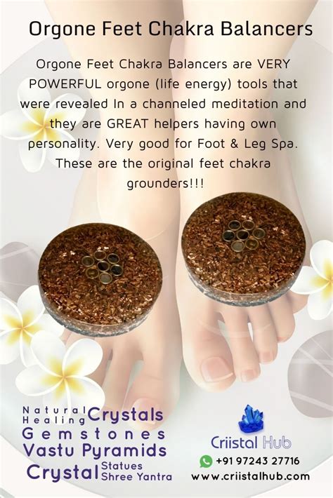 Orgone Feet Chakra Balancer Chakra Gemstone Healing Greatful