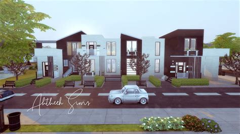 Modern Townhouse 03♡ The Sims 4 Speed Build No Ccs Youtube