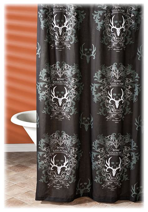 Bone Collector Blackgrey Bath Collection Shower Curtain Bass Pro