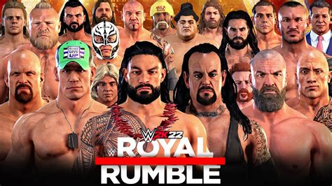 I Put Every Royal Rumble Winner In Royal Rumble Match YouTube