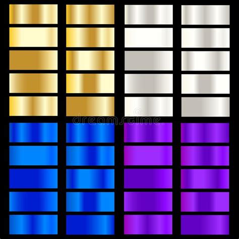 Golden Silver Blue Purple Gradient Collection Of Colorful Gradients