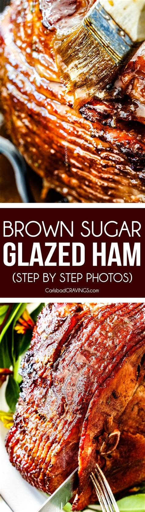 Brown Sugar Glazed Ham With Step By Step Photos Is Beautifully Juicy
