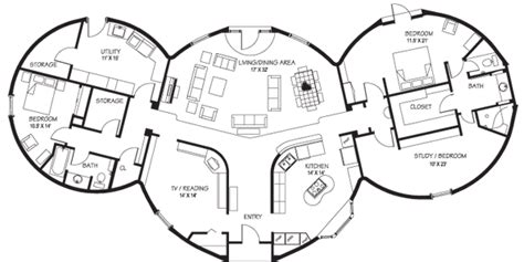 Browse through this collection of the most popular new american home plans and modern house plans in the united states. Dome Homes Floor Plans Lovely Best 25 Underground House Plans Ideas Only On Pinterest W - New ...
