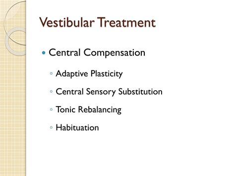 Ppt Vestibular Rehabilitation For Dizziness And Balance Disorders