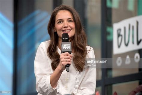 Katie Holmes Attends Build Series To Discuss The Kennedys After