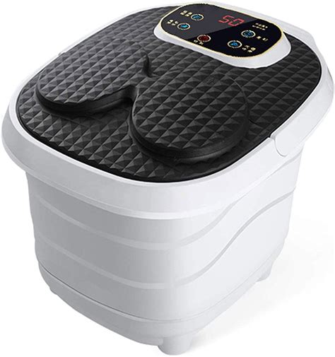 Xixiandasha Foot Spa Bath Massager With Heat Bubbles 6 Massage Rollers Time And Temprature