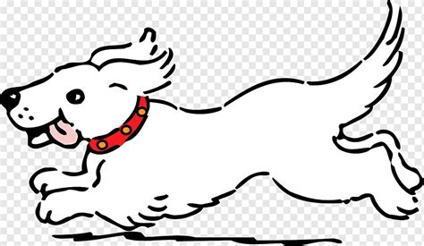 Dog Running Pet Happy White Tongue Png Pngwing