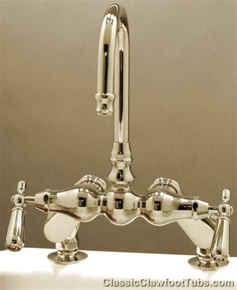 Advantages of bathtub specific faucets. Clawfoot Tub Deckmount Gooseneck Faucet | Classic Clawfoot Tub