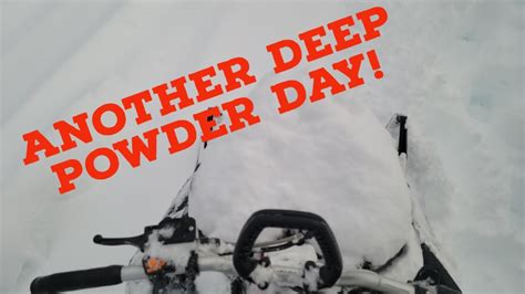 Another Epic Deep Powder Day Of Snowmobiling In Washington Youtube