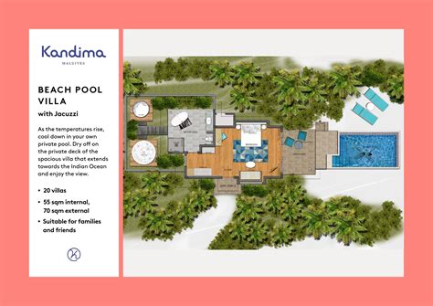 Beach Pool Villa Floor Plan By Kandima Maldives Issuu