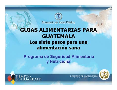 Pdf Guias Alimentarias Para Guatemala Los Siete Pasos Para Una