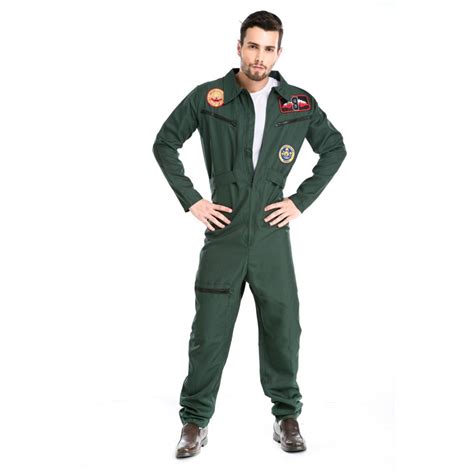 Top Gun Fighter Pilot 80s Maverick Aviator Fancy Dress Costumefancy