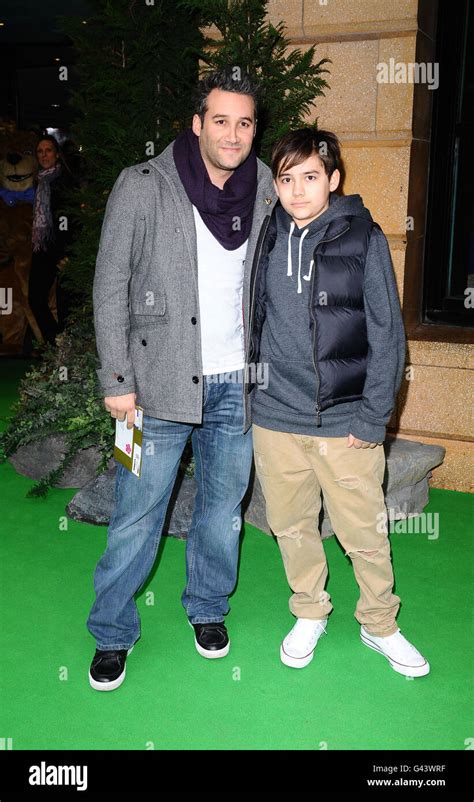 Dane Bowers And His Son Attend The 3d Screening Of Yogi Bear At The Vue