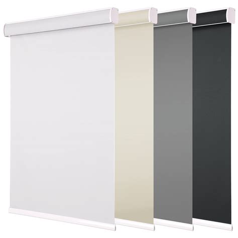 Changshade Blackout Roller Shade With Cassette Valance Room Darkening