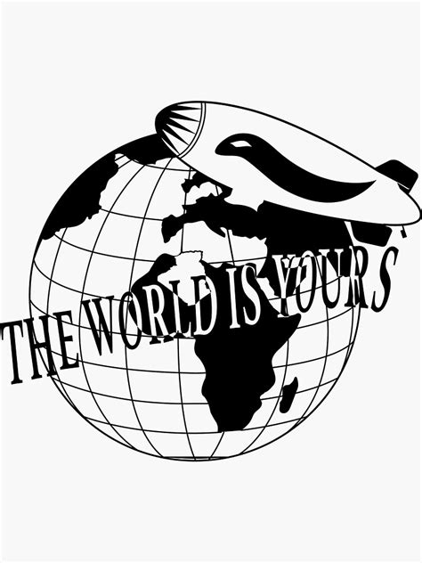 The World Is Yours To Explore Sticker For Sale By Seenioree Redbubble