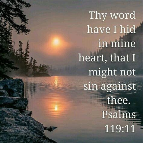 Psalm 11911 Psalm 119 Psalms Thy Word