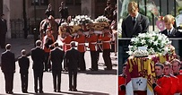 Footage of Princess Diana's funeral shows just how devastated public ...