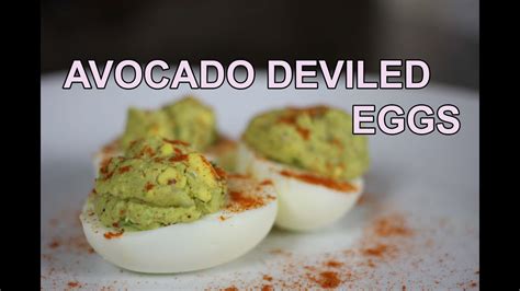 Low carb deviled eggs without vinegar are a nice change from the standard plain egg. RECIPE Avocado Deviled Eggs - LOW CALORIE! - YouTube