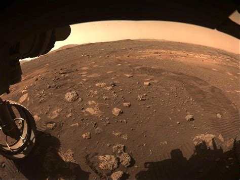 Nasas Perseverance Drives On Mars Terrain For First Time