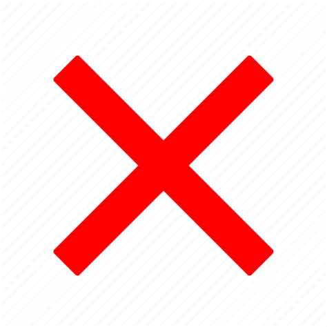Button Close Cross Delete Red Remove Icon