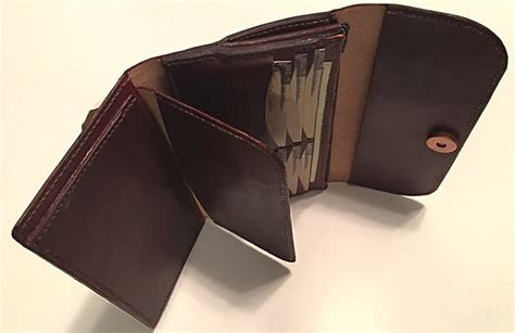 Ladies Handmade Leather Checkbook Wallet Leather Checkbook Etsy