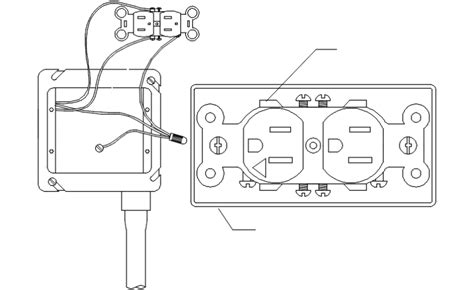 Installation Of Electrical Outlets In A Wall Cad Drawing Details Dwg Hot Sex Picture