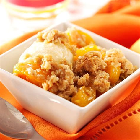 Reserve the syrup from the other. Peach Crisp Recipe | Taste of Home