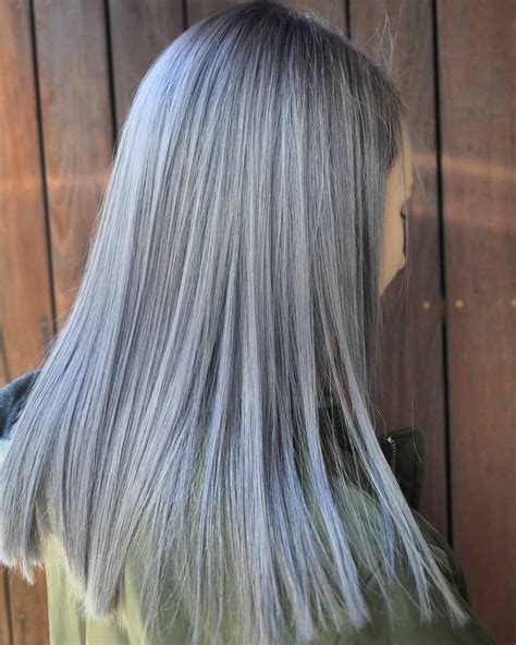 Winter Inspired Hair Colour Design Featuring A Cool Blend Of Ice Blue
