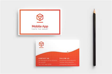 Just about everything has gone digital. Mobile App Business Card Template v2 - BrandPacks