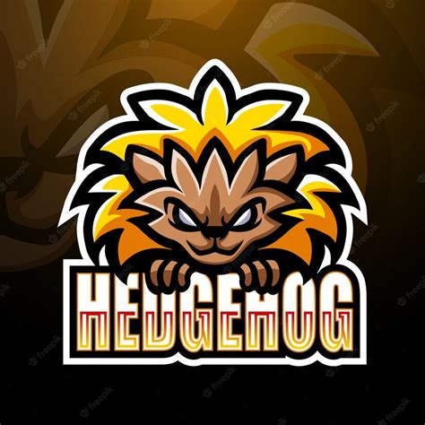 Premium Vector Hedgehog Mascot Esport Logo Design