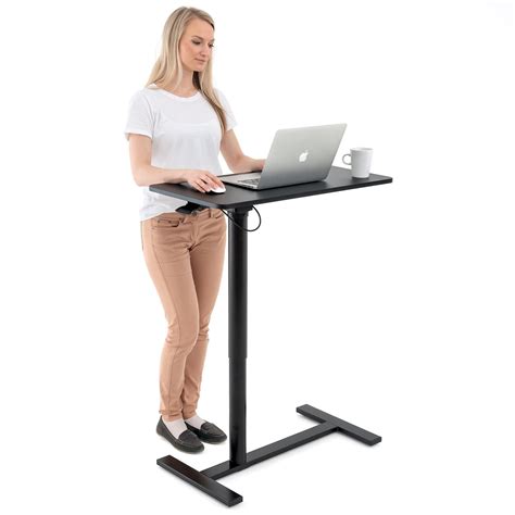 Buy Tatkraft Bliss Airlift Pneumatic Sit Stand Laptop Desk With Wheels
