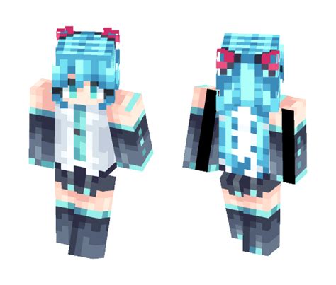 Download Hatsune Miku Vocaloid Minecraft Skin For Free