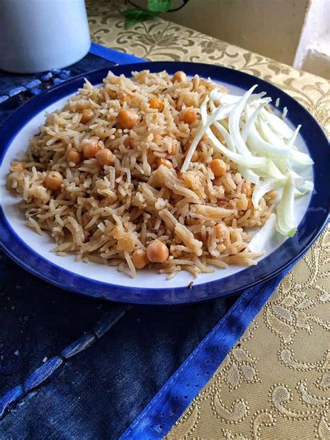 Chana Pulao Pilau Chickpeas And Rice Pilaf Fatima Cooks Recipe