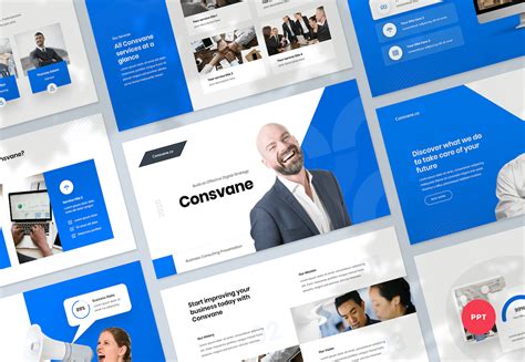 Business Consulting PowerPoint Presentation Template - Graphue