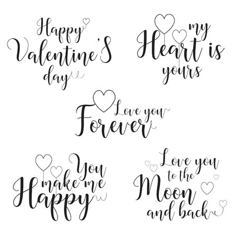 Premium Vector Valentines Day Calligraphy Quote Vector Template