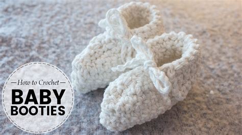 Easy Quick Crochet Baby Booties Simple Newborn