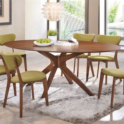 √ Modern Oval Dining Table Set For 6 Tia Reed