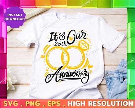25th Anniversary Svg Its Our 25th Anniversary Svg Etsy India