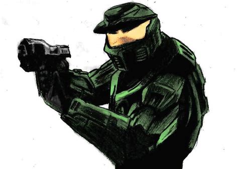 Halo Combat Evolved Anniversary Master Chief By Moonillustrator On