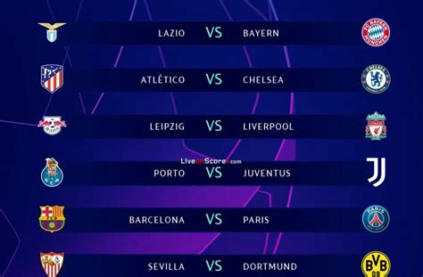Champions league draw in full: Uefa Champions League round of 16 draw